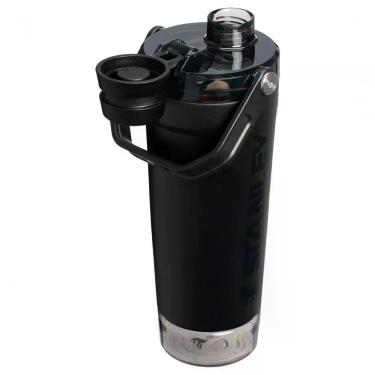 Imagem de Shaker Vitalize para Suplementos Aço Inoxidável 18-8 Reciclado Isolamento Térmico de Parede Dupla a Vácuo Academia Preto