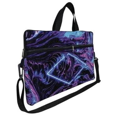 Imagem de Case Capa Maleta Premium Para Notebook Laptop de 15,6 com Alça de Mão Alça de Ombro e Zíper Lateral - Retangulo Colors