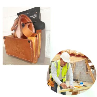 Imagem de Bolsa De Carpinteiro Dupla De Couro