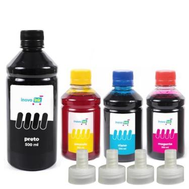 Imagem de Kit 4 Tintas Para Impressoras L3250 L3150 L3110 L1250 L5190 1,25 Litro – Inova Ink