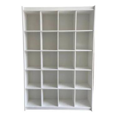 Imagem de Estante Colmeia Organizadora Lojas E Comércios 100% Mdf Branco - Supre