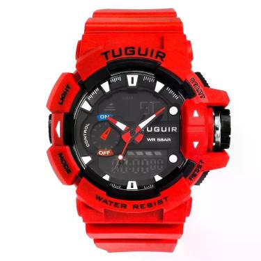 Imagem de Relógio Masculino AnaDigi Tuguir TG250 Resistente à água 5 ATM Preto C