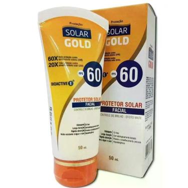 Imagem de Protetor Solar Facial Solar Gold FPS60 Com 50 mL