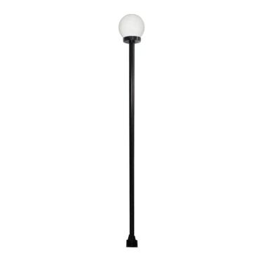 Imagem de Poste e Luminária de Jardim Colonial Globo g Iluminação Decorativa 100cm Preto Ouro Minas