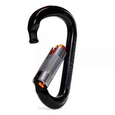 Imagem de Mosquetão Usclimb Alumínio Hms Keylock Trava Automática 24kn Ce Uiaa Preto