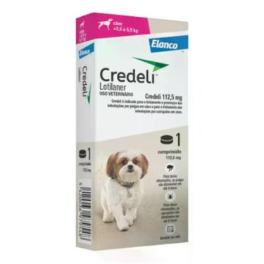 Imagem de Antipulgas Cães 2,5 A 5,5 Kg Credeli 112,5 Mg 1 Comprimidos - Elanco