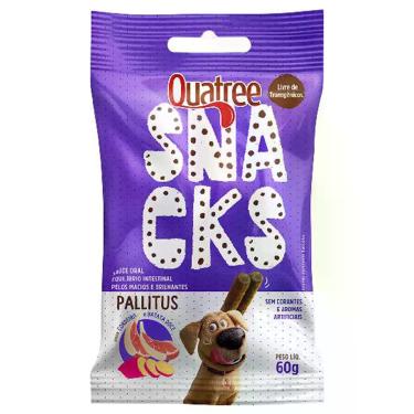Imagem de Petiscos Snacks Quatree Pallitus Sabor Cordeiro E Batata Doce 60g
