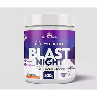 Imagem de Pré treino Nutra Blast Night 300g Sabor Tangerina - NUTRAGOLD