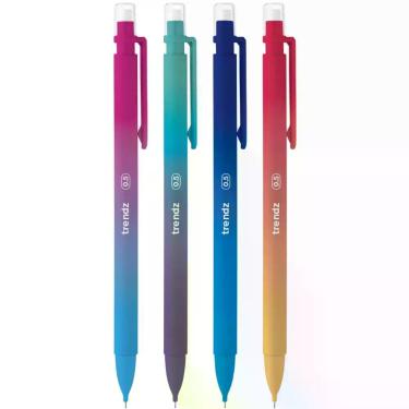 Imagem de Lapiseira tris trendz 0.5mm, LARANJA/ROSA CORAL, S/T
