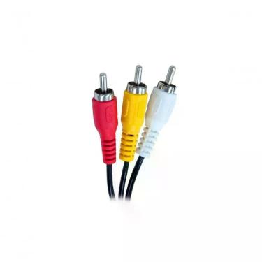 Imagem de Cabo de áudio-vídeo Evus C-012 para DVD e Home Theater 3 RCA X 3 RCA Macho 1,5M Preto