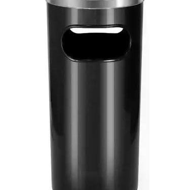 Imagem de Cinzeiro Lixeira Plástica Com Aro Em Aço Inox 50 Litros - Higipack