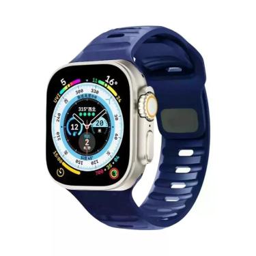 Imagem de Pulseira De Silicone Esportiva De 49mm 45mm 40mm 44mm 42mm 41mm 38mm P