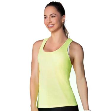 Imagem de Regata Selene Fitness Feminina - Amarelo Florescente, Amarelo, G