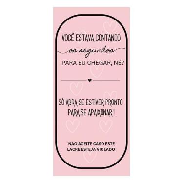 Imagem de Adesivo Lacre Rosa - Ref. 2198 - Hot Stamping - 50 unidades - Stickr -