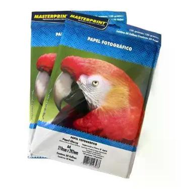 Imagem de Papel Fotográfico Glossy A4 50 Folhas Secagem Rápida Resistente Água 1