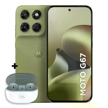 Imagem de Kit Smartphone Motorola Moto g67 5G 256GB + Moto Buds 2, moto g67 - Ve