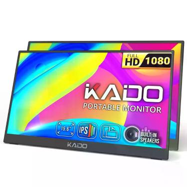 Imagem de Monitor Kado 2 unidades 15,6" FHD IPS Portátil com Caixas de Som