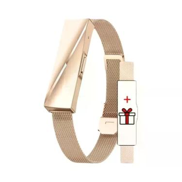 Imagem de Pulseira Inteligente De Luxo Feminina Com Monitor De Frequência Cardía