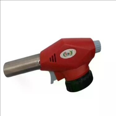 Imagem de Macarico Recarregavel Acendimento Automatico Gas Encaixe 2 Tipos De Refil Soldagem Culinaria Artesantato Laboratorio