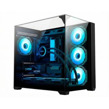 Imagem de Gabinete Gamer Aquário K-Mex CG-01FD - Vidro Temperado - ATX - Preto - CG01FDRH001CBOX