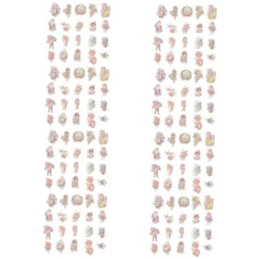 Imagem de ERINGOGO 16 Caixas Material Adesivos Decorativos Scrapbooking Carimbo Suprimentos Retro Adesivos Álbum Adesivos Scrapbook Adesivos DIY Adesivo Decorativo DIY Adesivo Papel Manual O Álbum