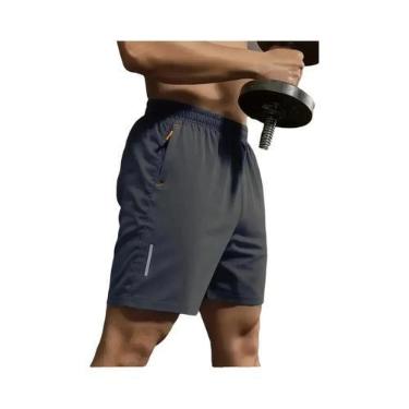 Imagem de Shorts Esportivos Masculinos De Verão, Respiráveis, Com Cintura Elásti