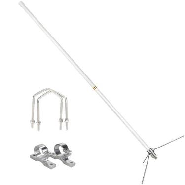Imagem de Retevis Antena de base de banda dupla amadora 144/430MHz, antena base de alto ganho de 2 m/70 cm, antena de alto ganho de 7,2 dBi, antena repetidora de conector SL16 para transceptores móveis de rádio