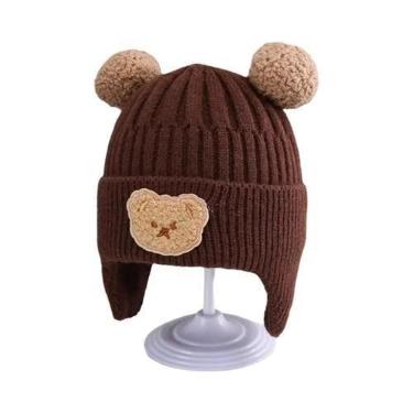Imagem de Chapéu de Inverno para Bebê - Estilo Urso, Quentinho e com Proteção pa