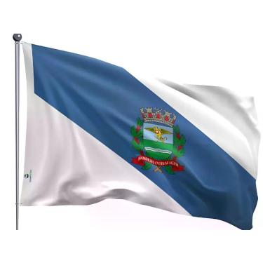 Imagem de Bandeira do Município de Ribeirão Preto Dupla Face Estampada Tamanho 9