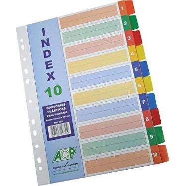 Imagem de ACP 755, Divisória Fichário Plástica, Multicolor