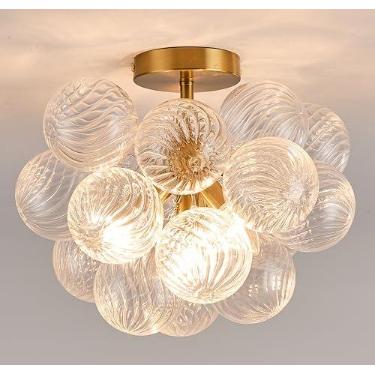 Imagem de Surpars House Lustre 4 luzes pingente bolha (bolas transparentes embutidas)