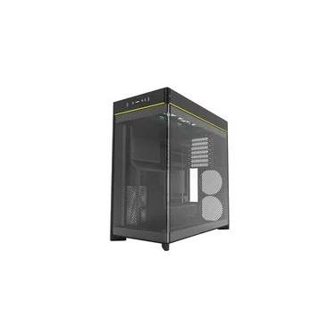 Imagem de Gabinete Gamer Montech HS02, Mid-Tower, ATX, Vidro Temperado, Sem FANs, Preto - HS02BK