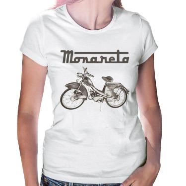 Imagem de Baby Look Ciclomotor Monareta - Foca na Moda, Branco, GGG