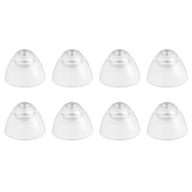 Imagem de Cúpulas auriculares/pontas de ouvido/protetores auriculares para aparelhos auditivos ITC IC, compatíveis com aparelhos auditivos WLCMRD 8 peças (P)
