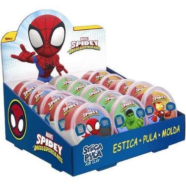 Imagem de Massa Para Modelar Criativa Spidey Stica E Pula 4cores (s) Dp.c/15