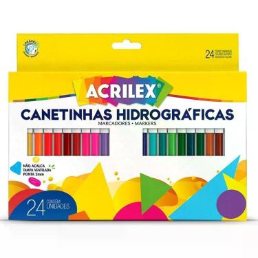 Imagem de Canetinha Hidrográfica 6903 24 Cores - Acrilex