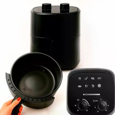 Imagem de Fritadeira Air Fryer Elétrica 1200W Sem Óleo Com Timer E Grelha 127V/2
