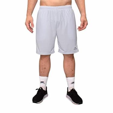 Imagem de Bermuda Esportiva Basic Muvin – Masculino – Calção Esportivo – Com Bolso - Bermuda Futebol - Tecnologia Dry – Voleibol – Handebol – Futevôlei – Beach Tennis – Confortável – Leve – Treino (EG, Branco)