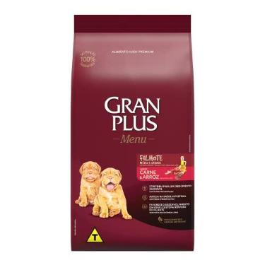 Imagem de Granplus Ração Para Cães Filhotes Gran Plus Menu Carne E Arroz 3Kg