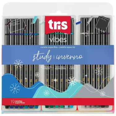 Imagem de Caneta Superfina Vibes Study Inverno 0.4mm - 19 Cores - Tris