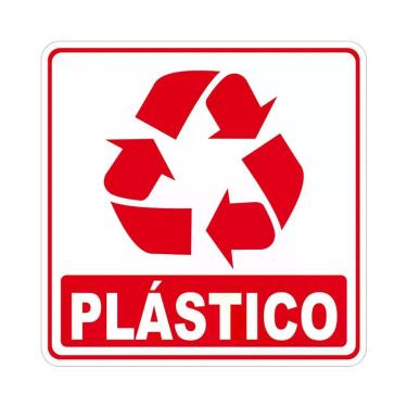 Imagem de Adesivo Lixo Reciclavel 15cmx15cm Nome Do Desenho Plástico
