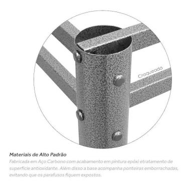 Imagem de Base De Mesa Jantar Tampo Pedra Madeira Vidro Granito 120x80 - Utilaço