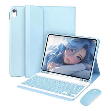 Imagem de Kit Capa para Samsung S6 Lite 10.4 Polegadas: Capa para Tablet + Teclado Removível + Mouse