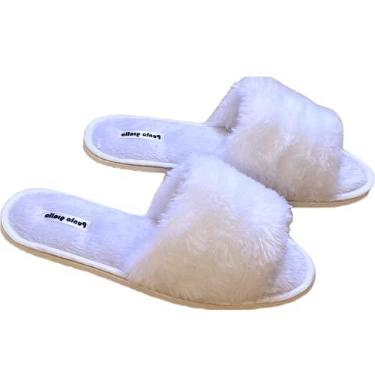 Imagem de Pantufa de Pelúcia (Branco, 37/38)