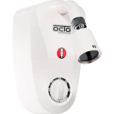 Imagem de Ducha Elétrica KDT Octo 8T 8 Temperaturas 8800W 220V Silenciosa Chuveiro Branca