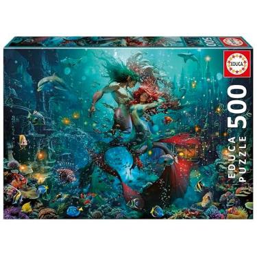 Imagem de Educa - Quebra-cabeça adulto de 500 peças | Atlantis. Inclui cola de quebra-cabeça fix. Dimensões: 48 x 34 cm. A partir de 11 anos (20175)