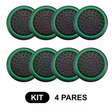 Imagem de 4 Pares de Grips p/ controle Anti Derrapante Silicone Botão Analógico