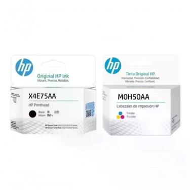 Imagem de Cabeça De Impressão Hp X4e75aa E M0h50aa Kit Preto E Color