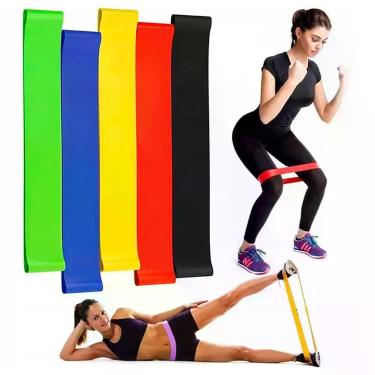 Imagem de Kit 5 Elásticos Para Treino Academia e Casa - Elásticas