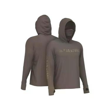 Imagem de Camisa Para Pesca UV X Protect 360 com Capuz Buff Mar Negro -, Castanh